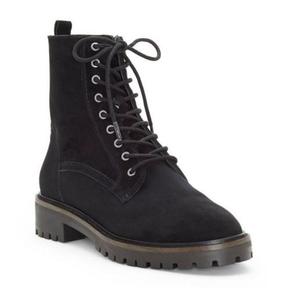 Lucky Brand Shoes - Lucky Brand Idara Suede Lace Up Combat Ankle Boot